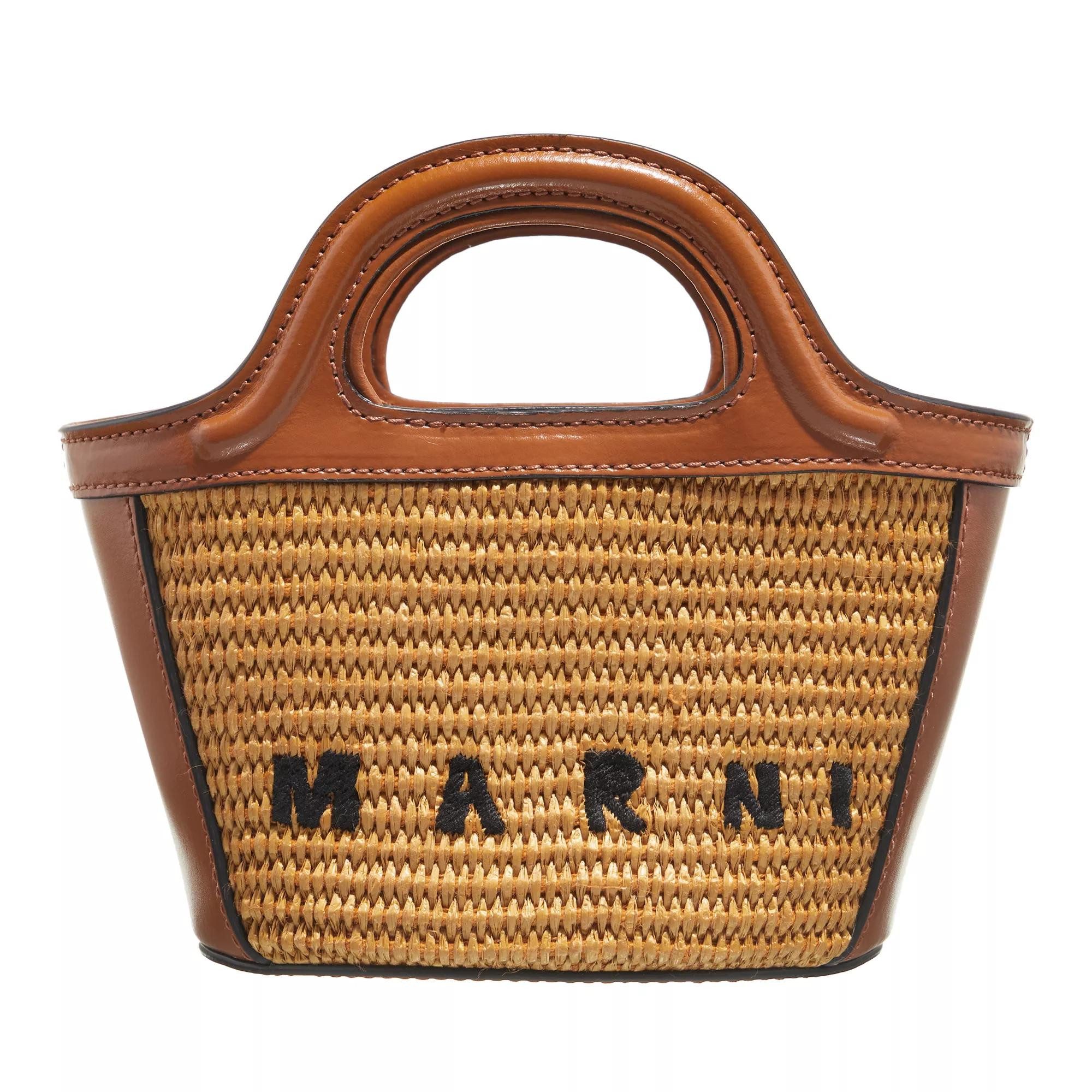 MARNI Messenger Bag Tropicalia Micro Raw Sienna (keine Angabe, 1tlg