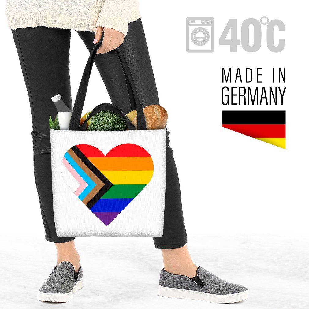 pride interbinär parade Progress Herz (1-tlg), club Liebe Gay Pride VOID flag LGBTQ Henkeltasche