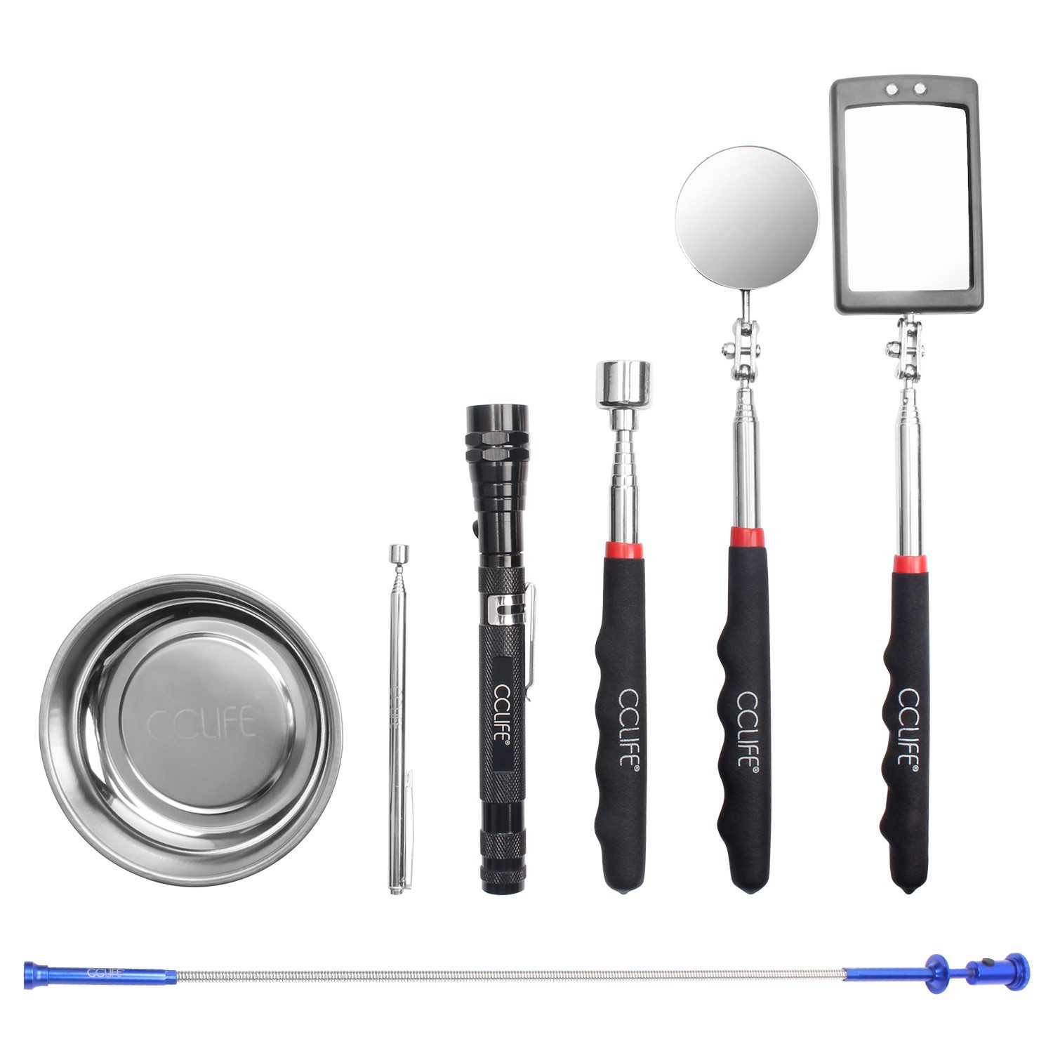CCLIFE Multitool 7tlg Magnet Teleskop Werkzeug Set Inspektionsspiegel Magne günstig online kaufen