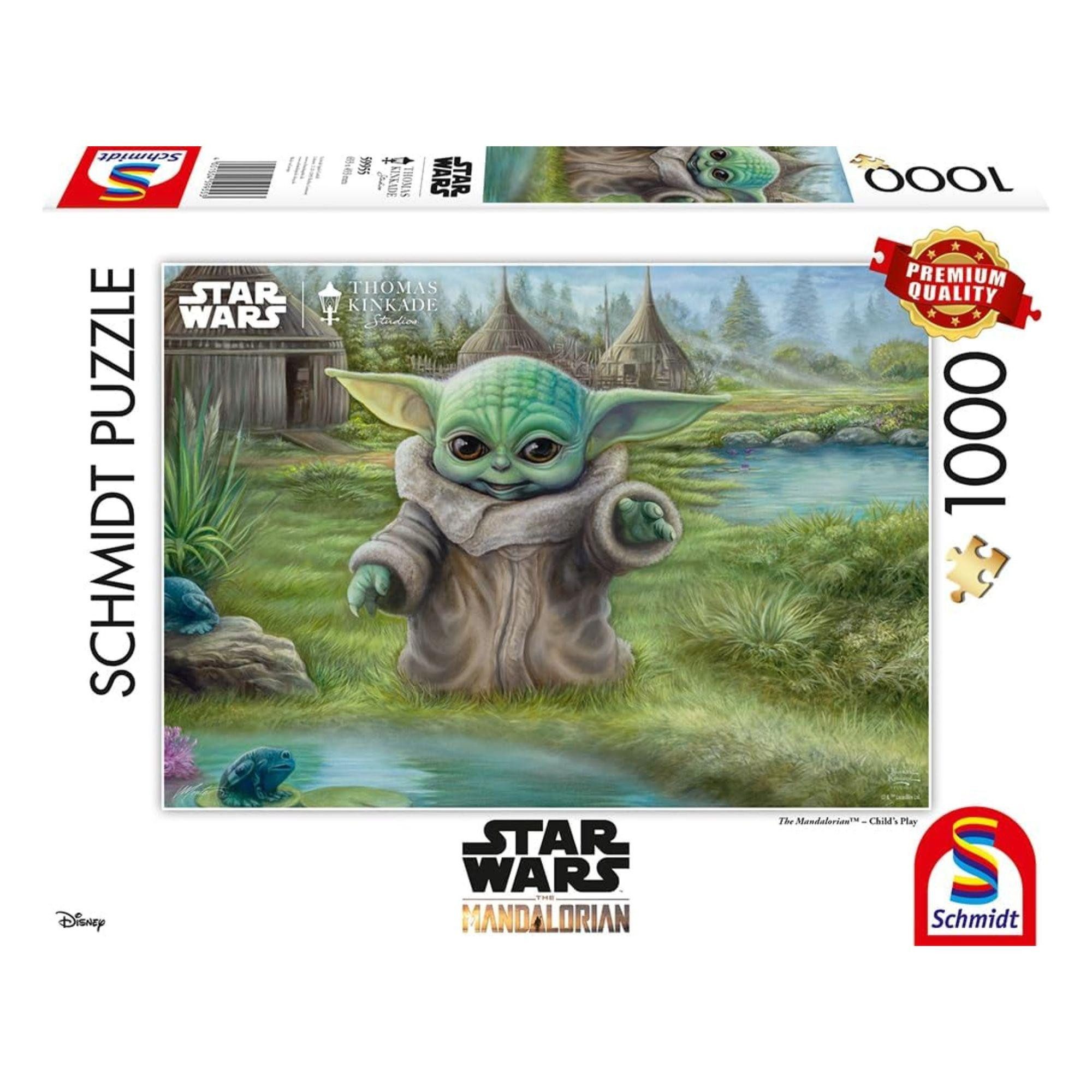 Schmidt Spiele Puzzle Grogu Puzzle Thomas Kinkade (1000 Teile) - Star Wars The Mandalorian, 1000 Puzzleteile