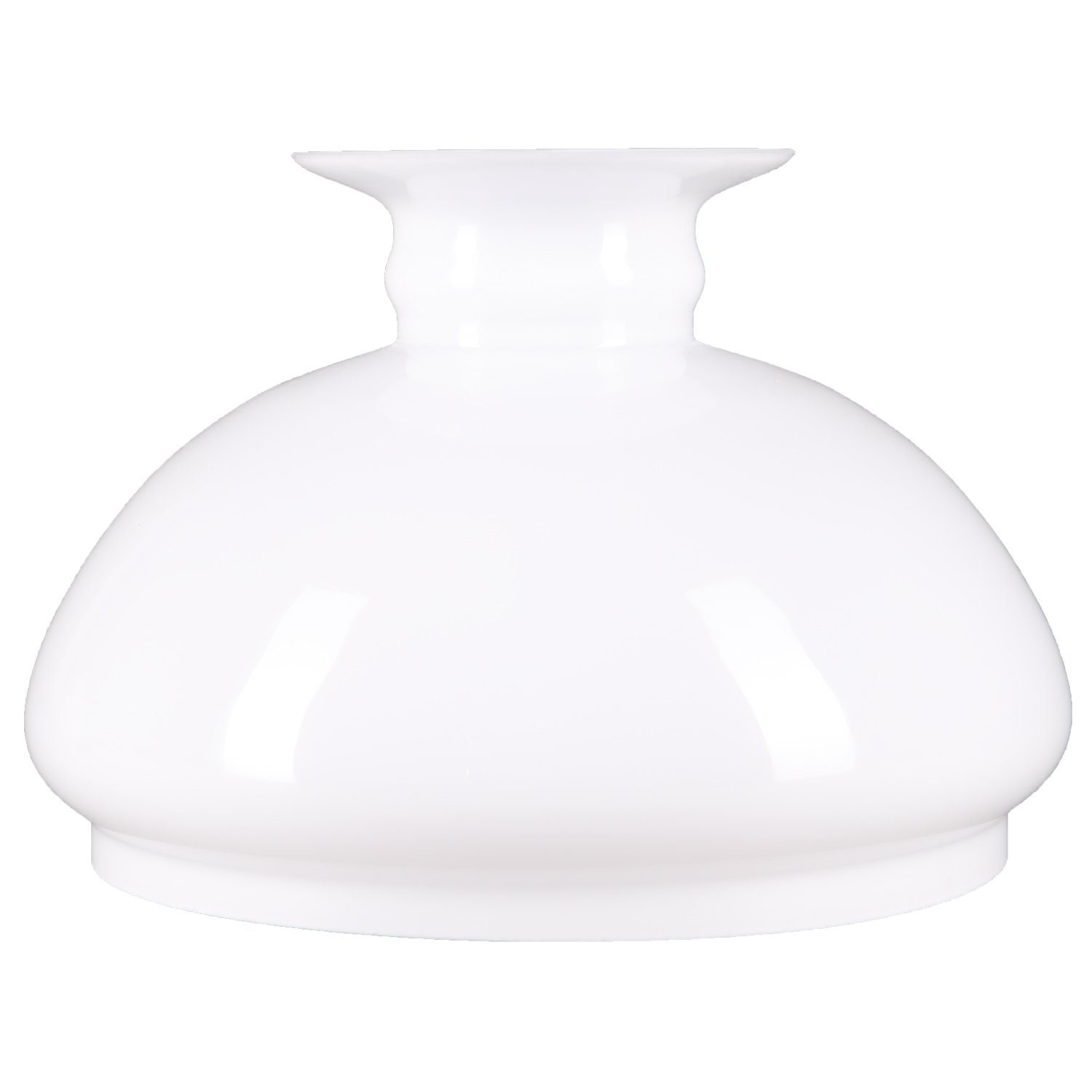 Home4Living Lampenschirm Lampenglas Opalglas Ersatzglas Petroleumglas Ø 186mm Weiß, Dekorativ