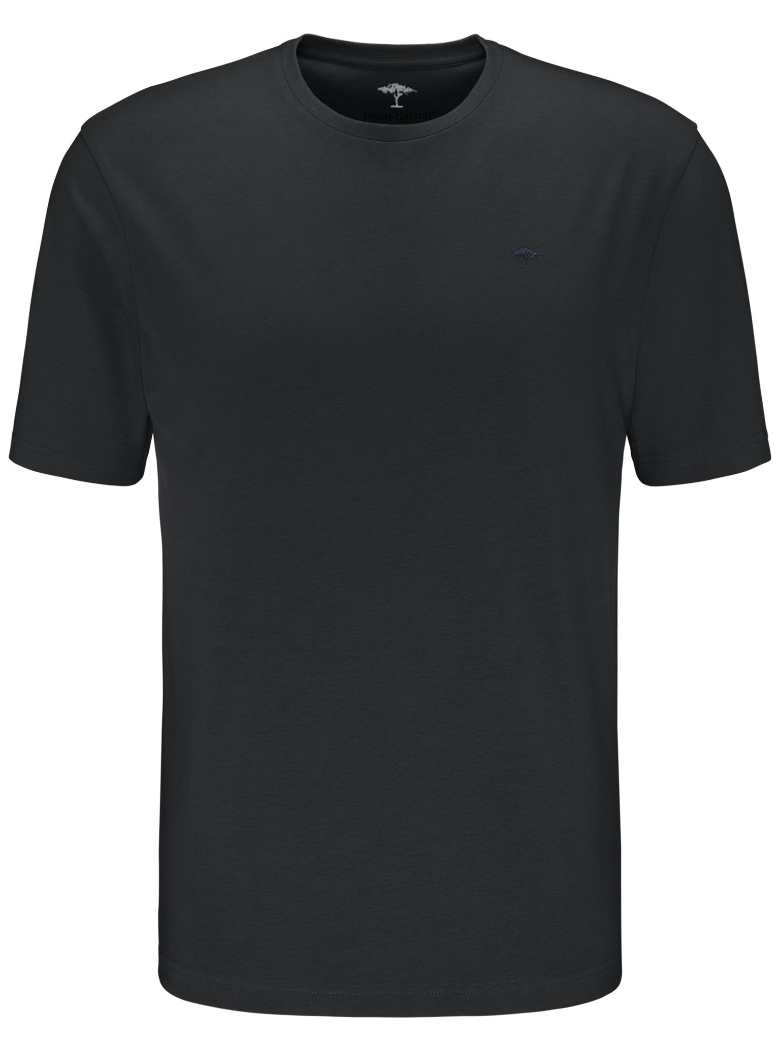 FYNCH-HATTON T-Shirt mit Rundhals und Logo-Stickerei günstig online kaufen