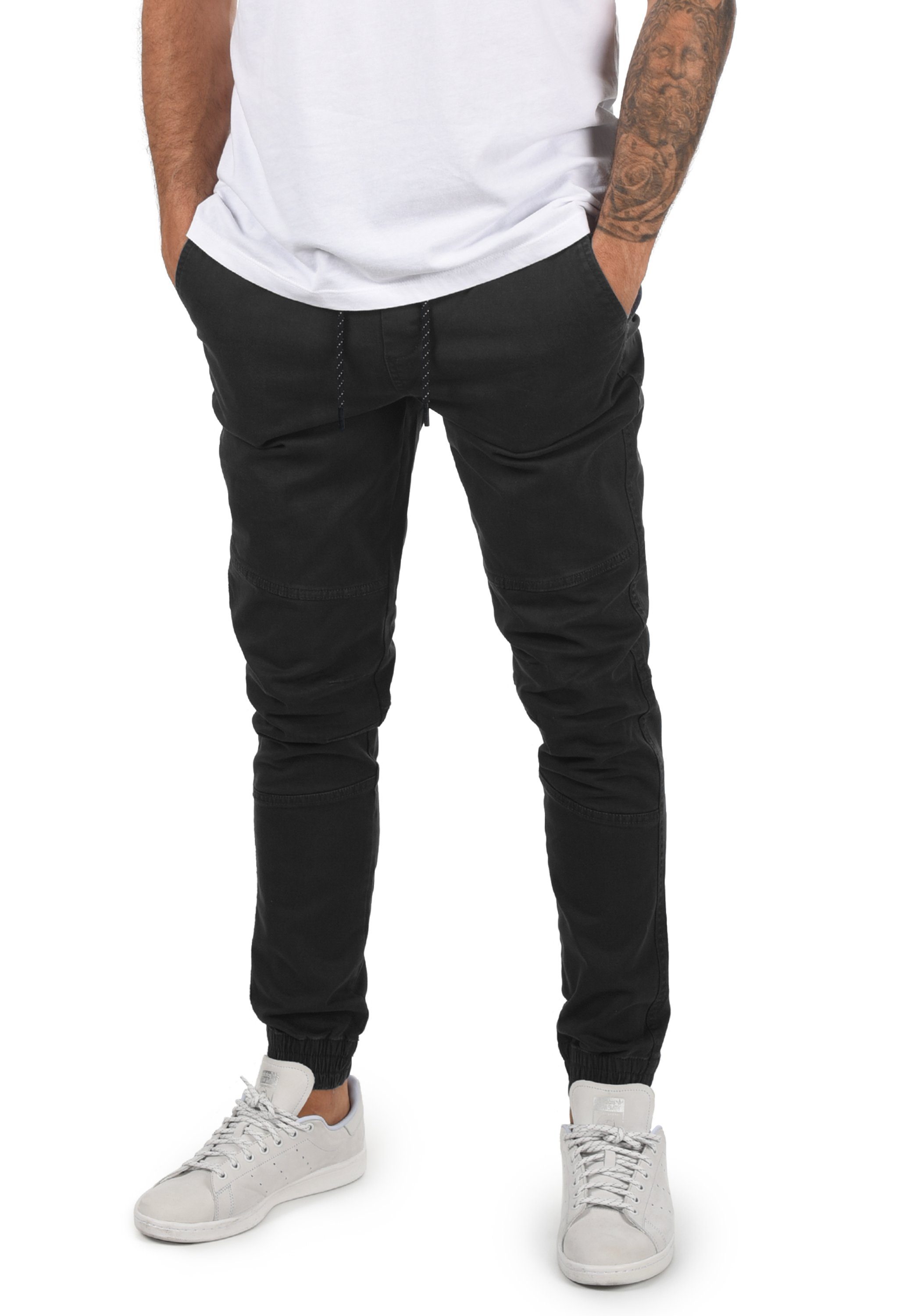 SDHenako Chinohose lange Black Chino-Stil !Solid Hose im (9000)