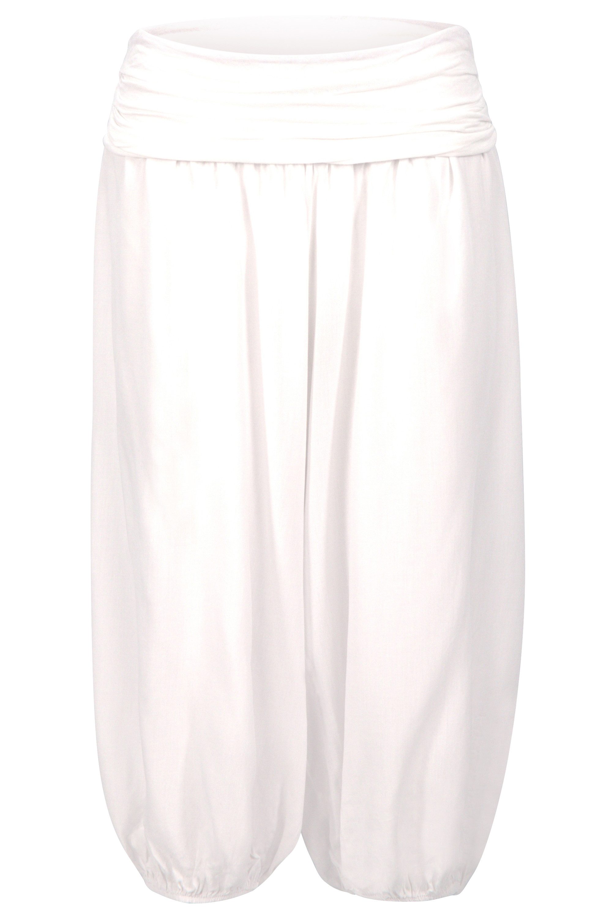 malito more than fashion Haremshose malito Damen Pumphose kurz in Uni Farben, Haremshose zum Tanzen, Damen Haremshose