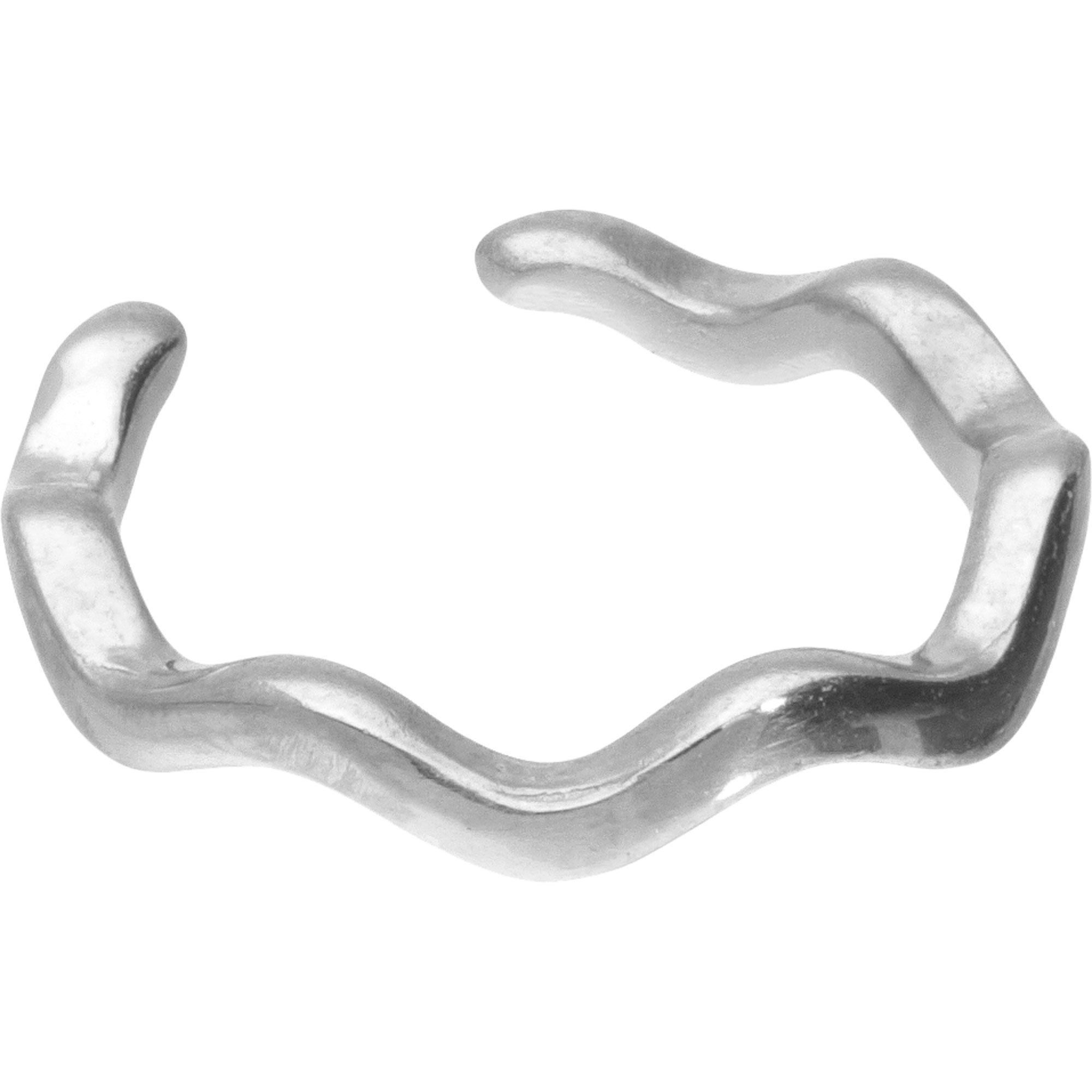 PIERCINGLINE Fake-Spirale Chirurgenstahl Fake Ohrring WELLE (Fake Piercing-Ringe, 1-tlg)