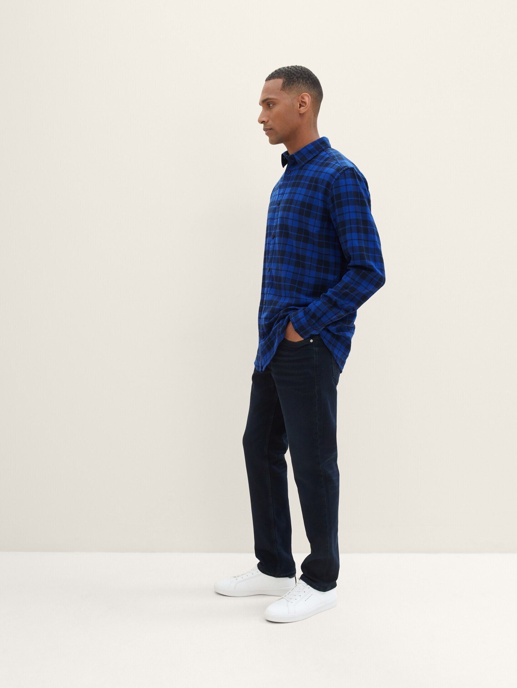 Regular black TAILOR Josh Straight-Jeans Jeans denim blue TOM Slim