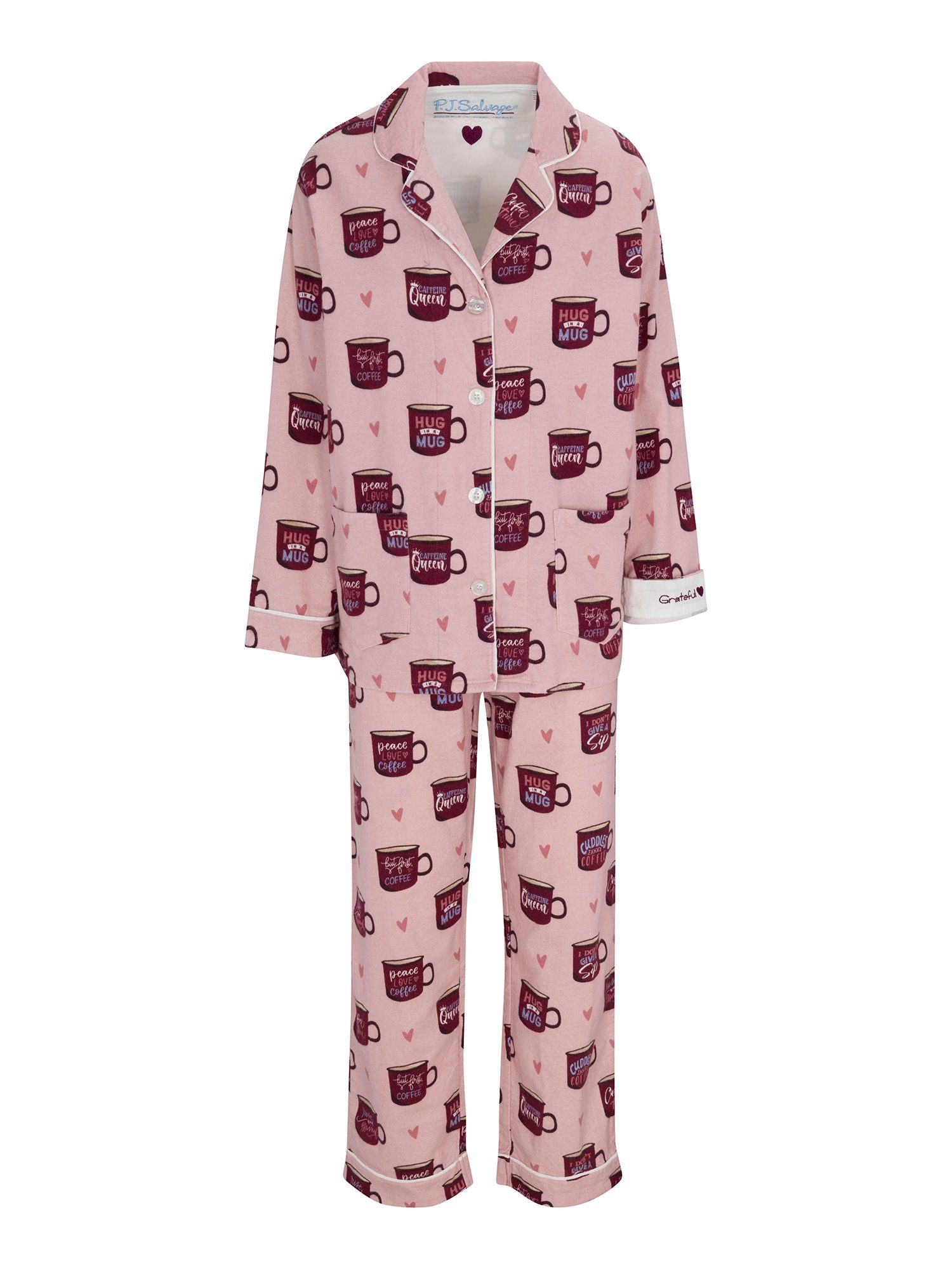 PJ Salvage Flannels Pyjama rosé