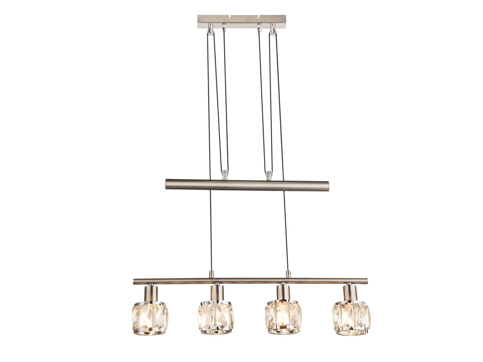 GLOBO LIGHTING LED Pendelleuchte, Dimmfunktion, warmweiß, mehrflammig 4x Kr günstig online kaufen