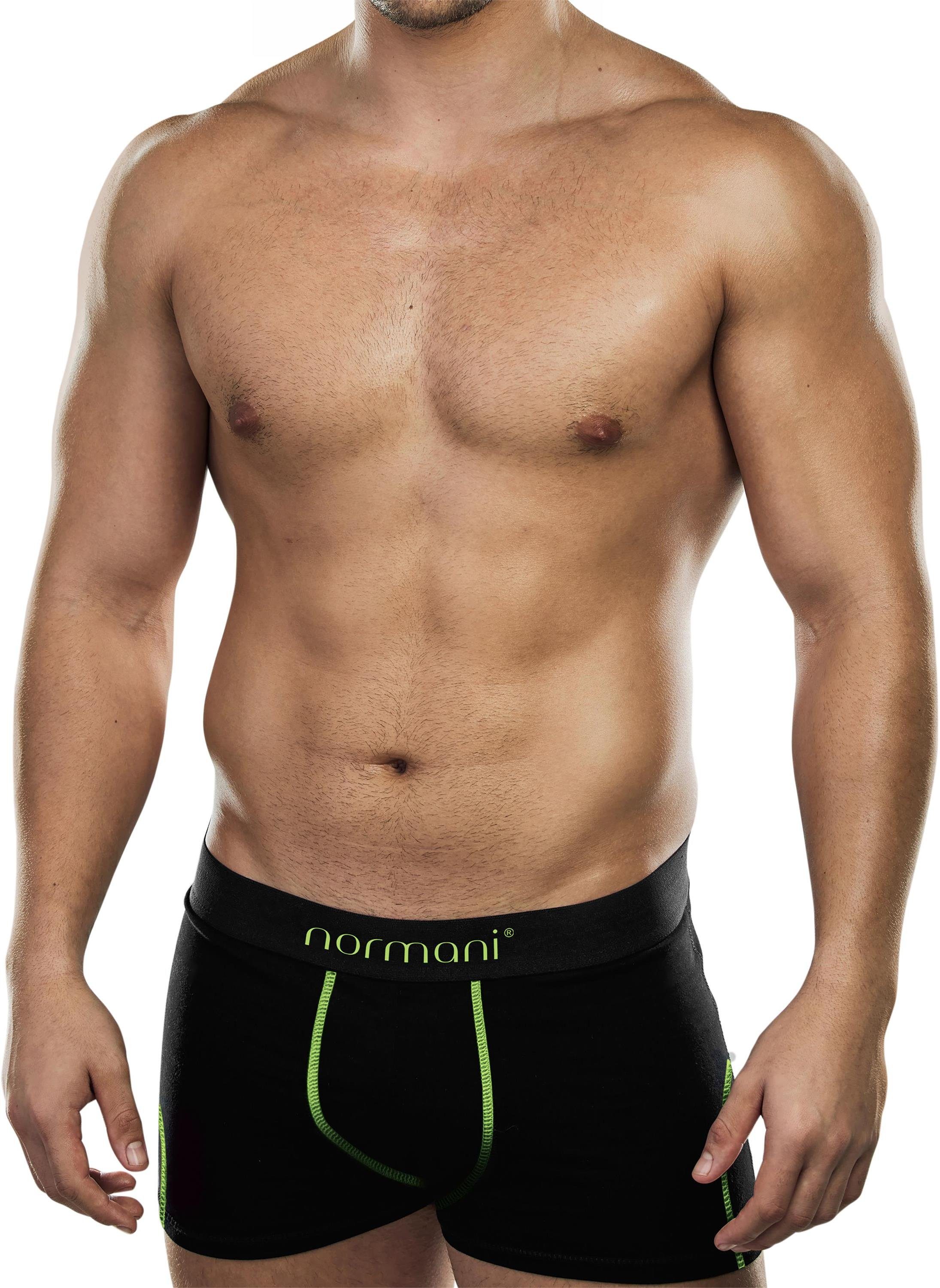 normani Boxershorts 6 weiche Boxershorts aus Baumwolle Unterhose aus atmungsaktiver Baumwolle für Männer Grün