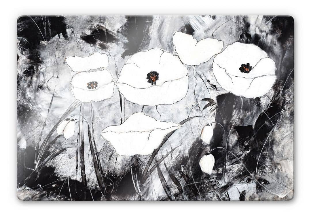 K&L Wall Art Glasbild Glasbild modern Ölbild Zeitlos Schön Künstlerin Niksic, Glasposter Wohnzimmer Kunstdruck