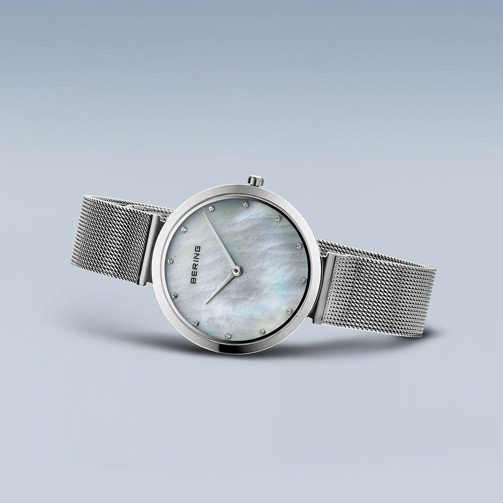 Bering Quarzuhr Bering Classic silber glänzend 18132-004 18132-004, Hochwertiges Produkt mit zeitlosem Design, sorgfältiger Verarbeitung
