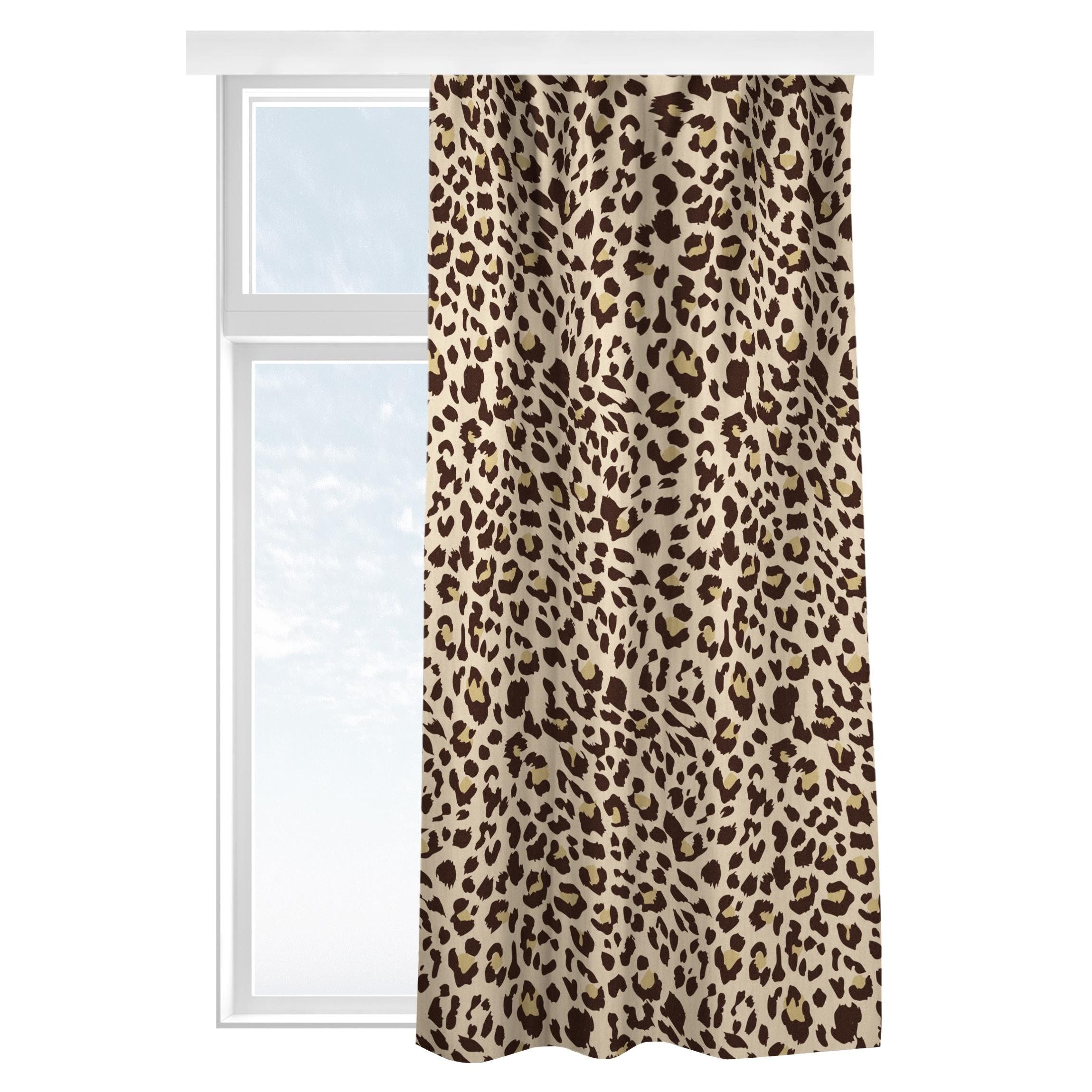 Bilderdepot24 Vorhang Gardine Muster Leopard Türvorhang Raumteiler (1 St), günstig online kaufen