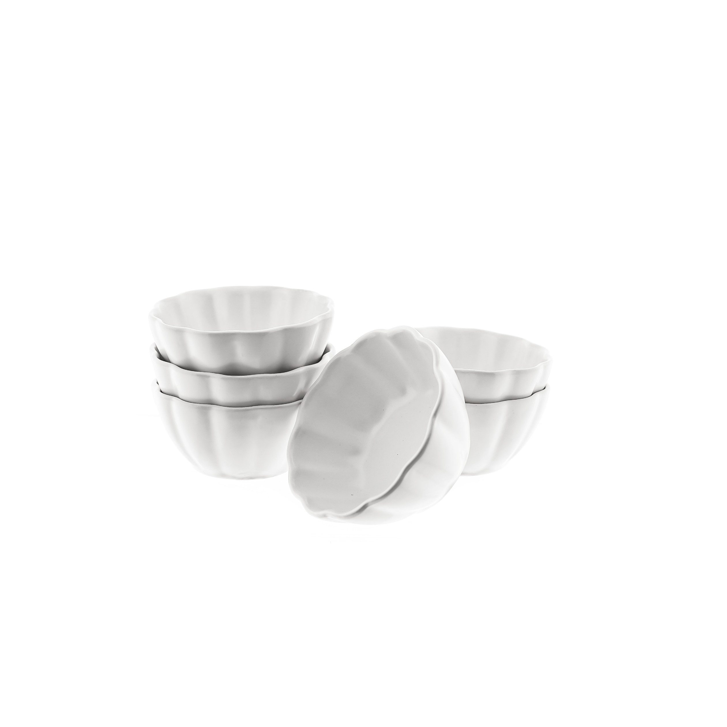 Almina Muffinform Dessertschalen 6er Set aus Porzellan - Lotus Design