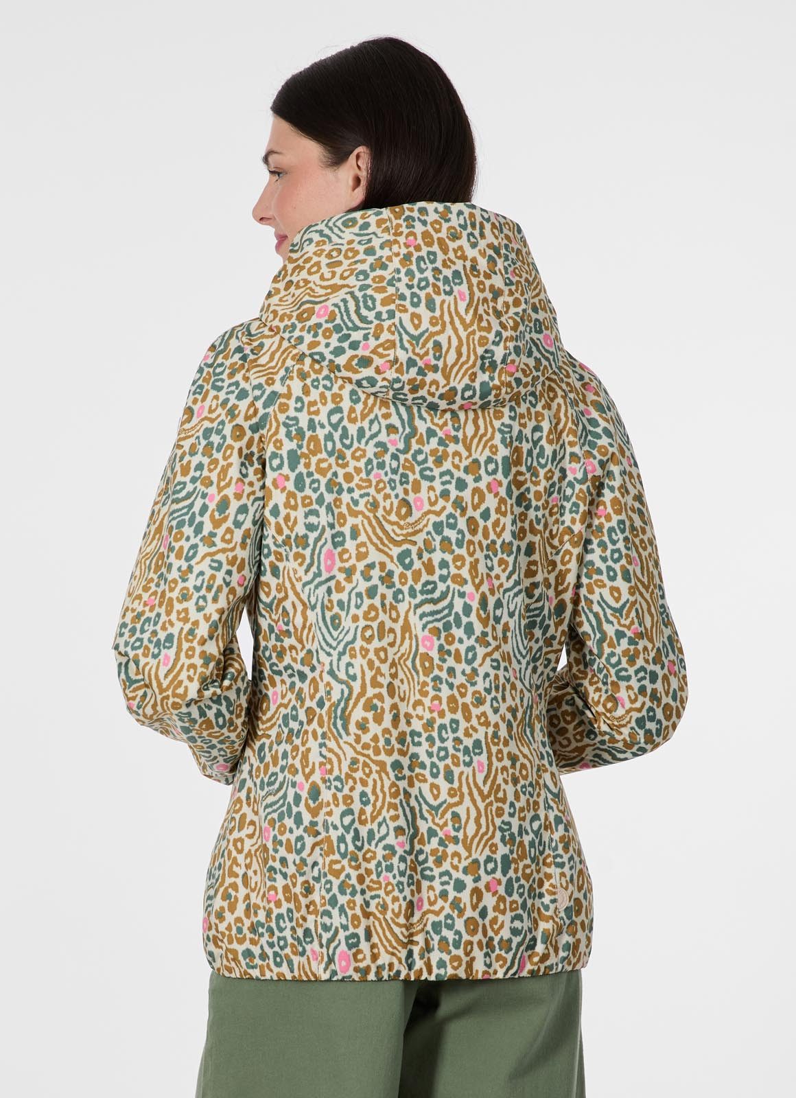 Ragwear Outdoorjacke DIZZIE PRINT mit hochschließendem Kragen, normale Passform, pflegeleicht