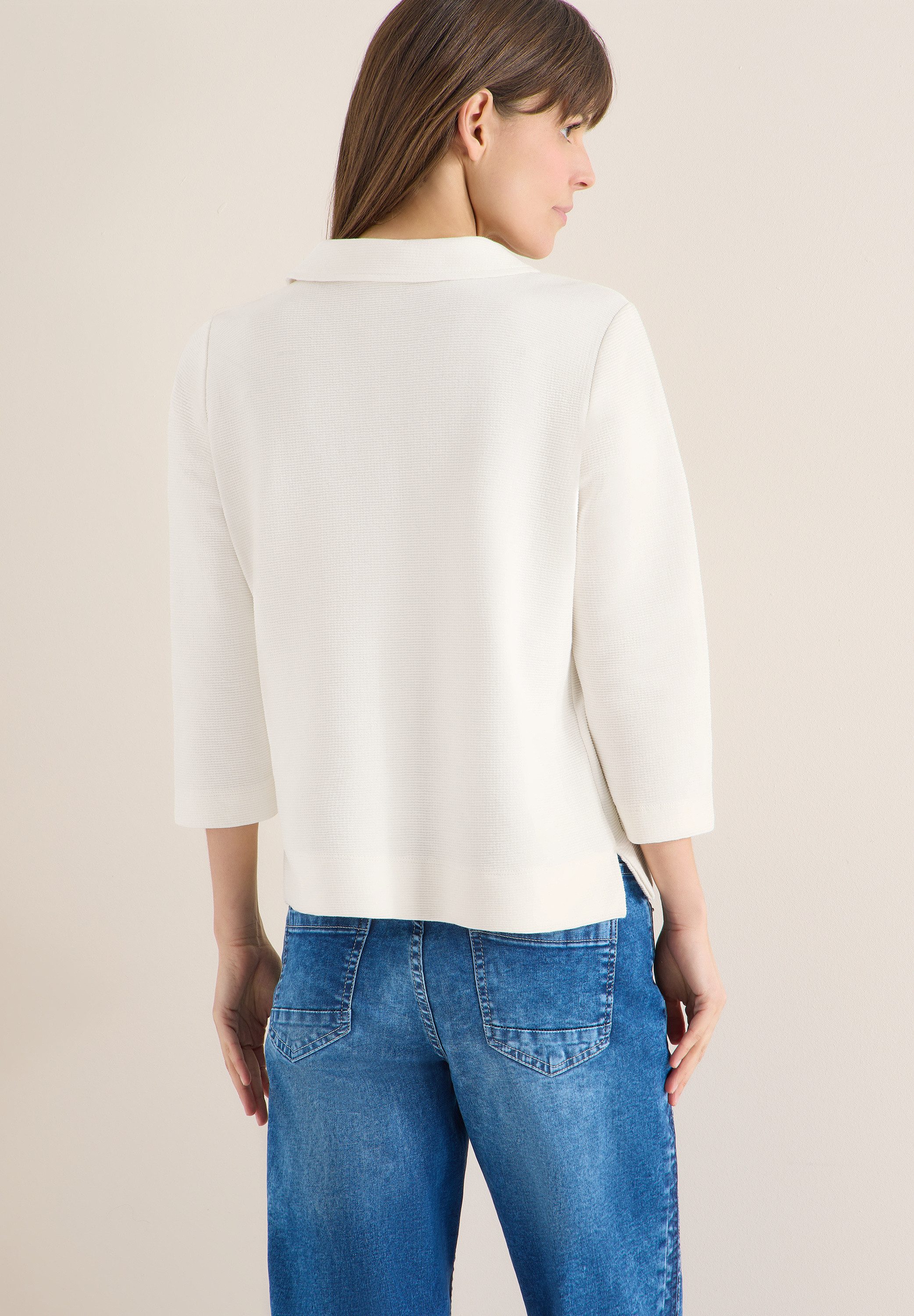 CECIL 3/4-Arm-Shirt mit Polokragen günstig online kaufen