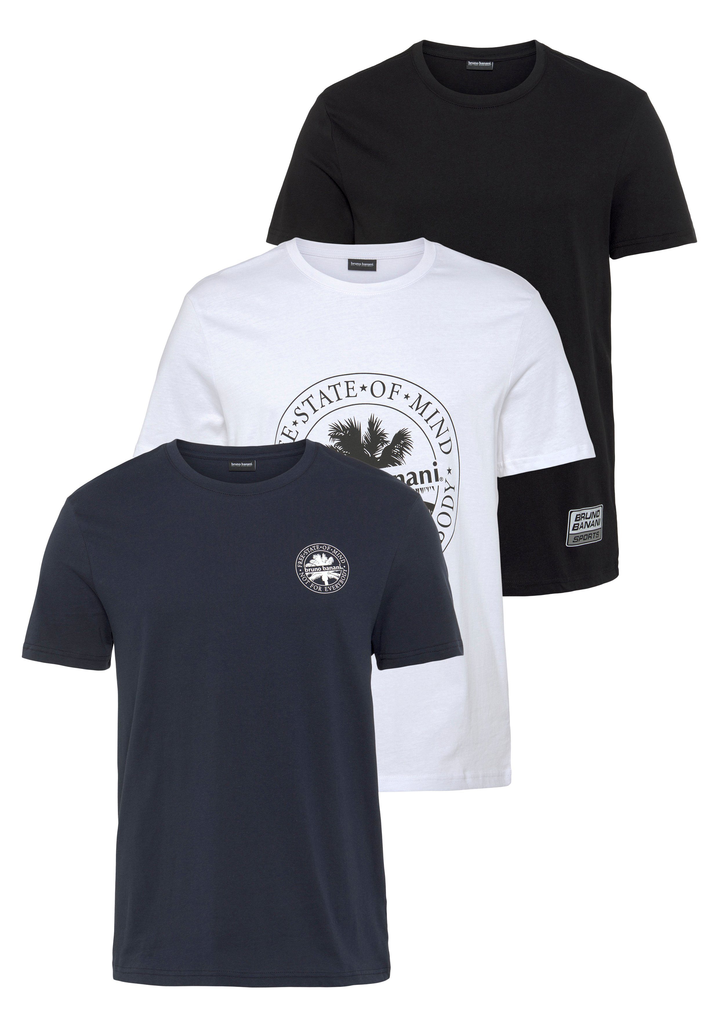 T-Shirts Bruno T-Shirt Essentials Banani (3er-Pack)