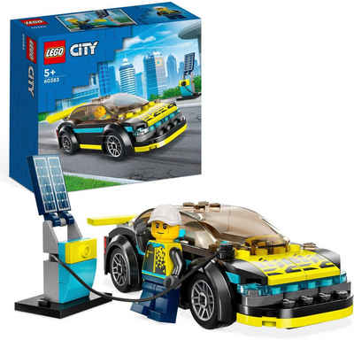 LEGO® Konstruktionsspielsteine Elektro-Sportwagen (60383), LEGO® City, (95 St), Made in Europe