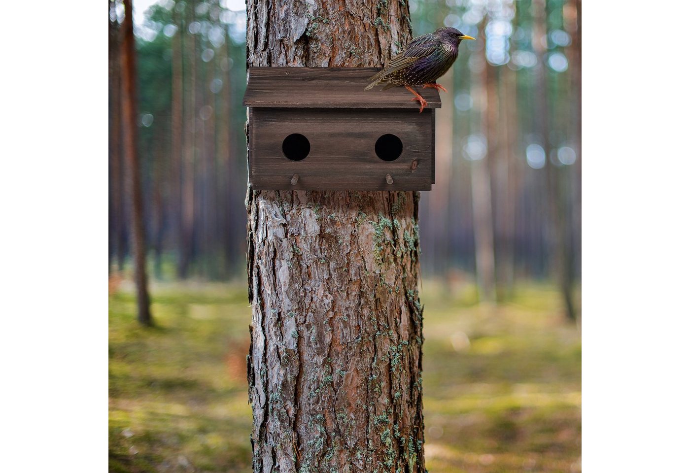 Thumbnail - relaxdays Vogelhaus Nistkasten für Stare