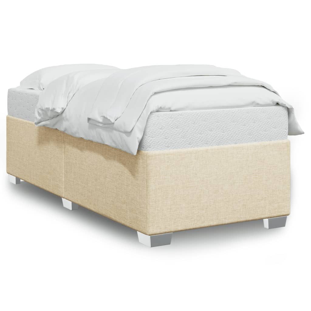 vidaXL Bett Bettgestell ohne Matratze Creme günstig online kaufen