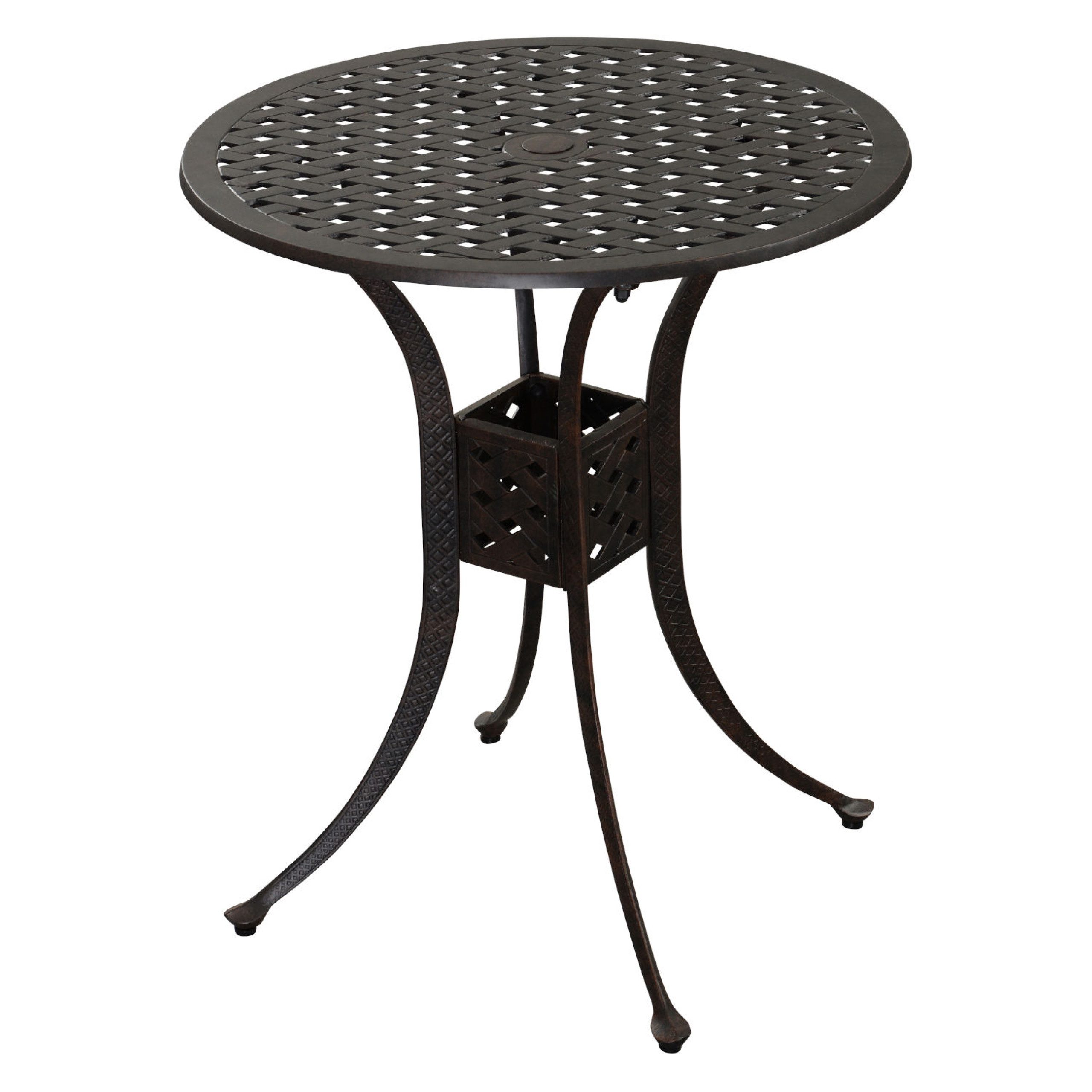 Inko Gartentisch Inko Rocco Bartisch Gartentisch Tisch Alu-Guss Ø 90 cm 2 Farben zur