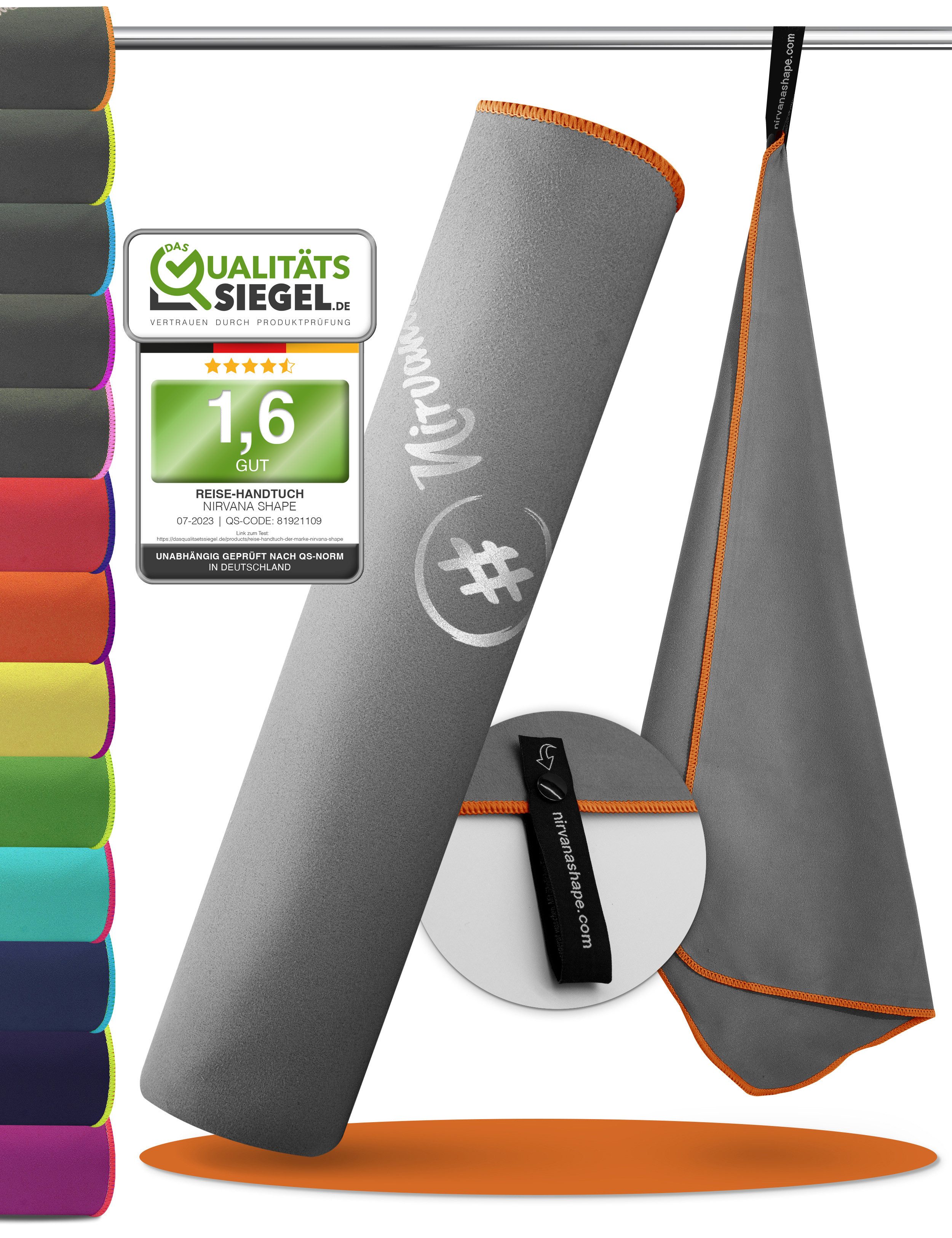 NirvanaShape Sporthandtuch Mikrofaser Handtuch, Badehandtuch, Reisehandtuch, Sporthandtuch, saugfähig, leicht, schnelltrocknend, für Reisen, Fitness, Yoga, Sauna