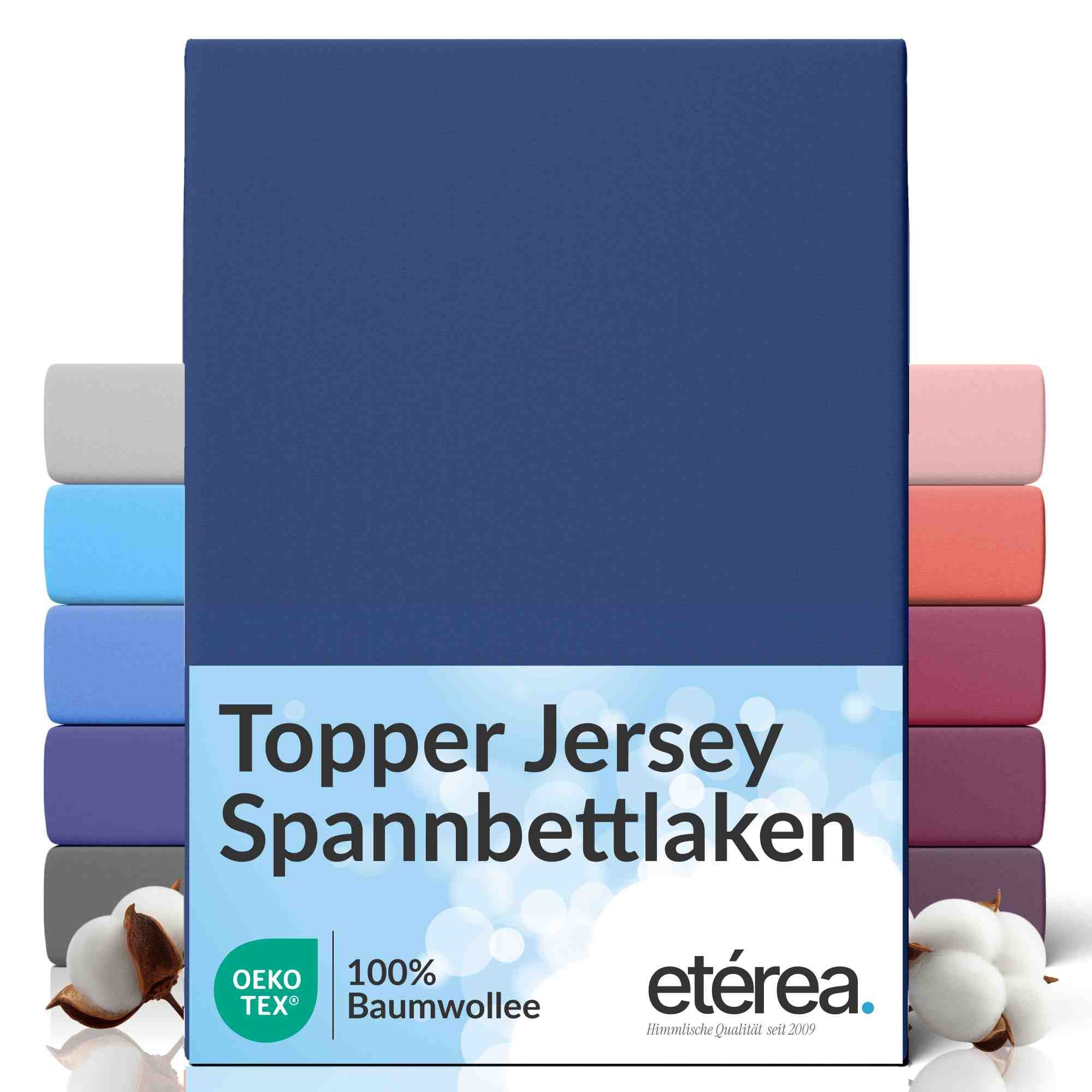 etérea Himmlische Qualität Spannbettlaken etérea Comfort Jersey Topper Spannbettlaken, Jersey, Gummizug: rundum, (1 Stück)