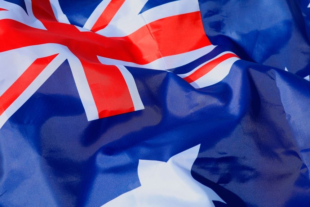 für Flagge cm (Hissflagge x Fahnenmast), Ösen FLAGS Nationalflagge Messing Australische 90 2 Inkl. Australien PHENO Fahne 150 Flagge