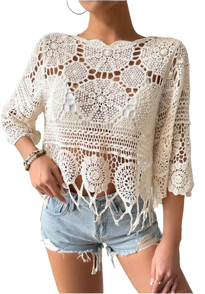 Lovolotti Strandtop Strand Oberteil Bluse Damen LO-KLDE-L13 Kleider Blumenk günstig online kaufen