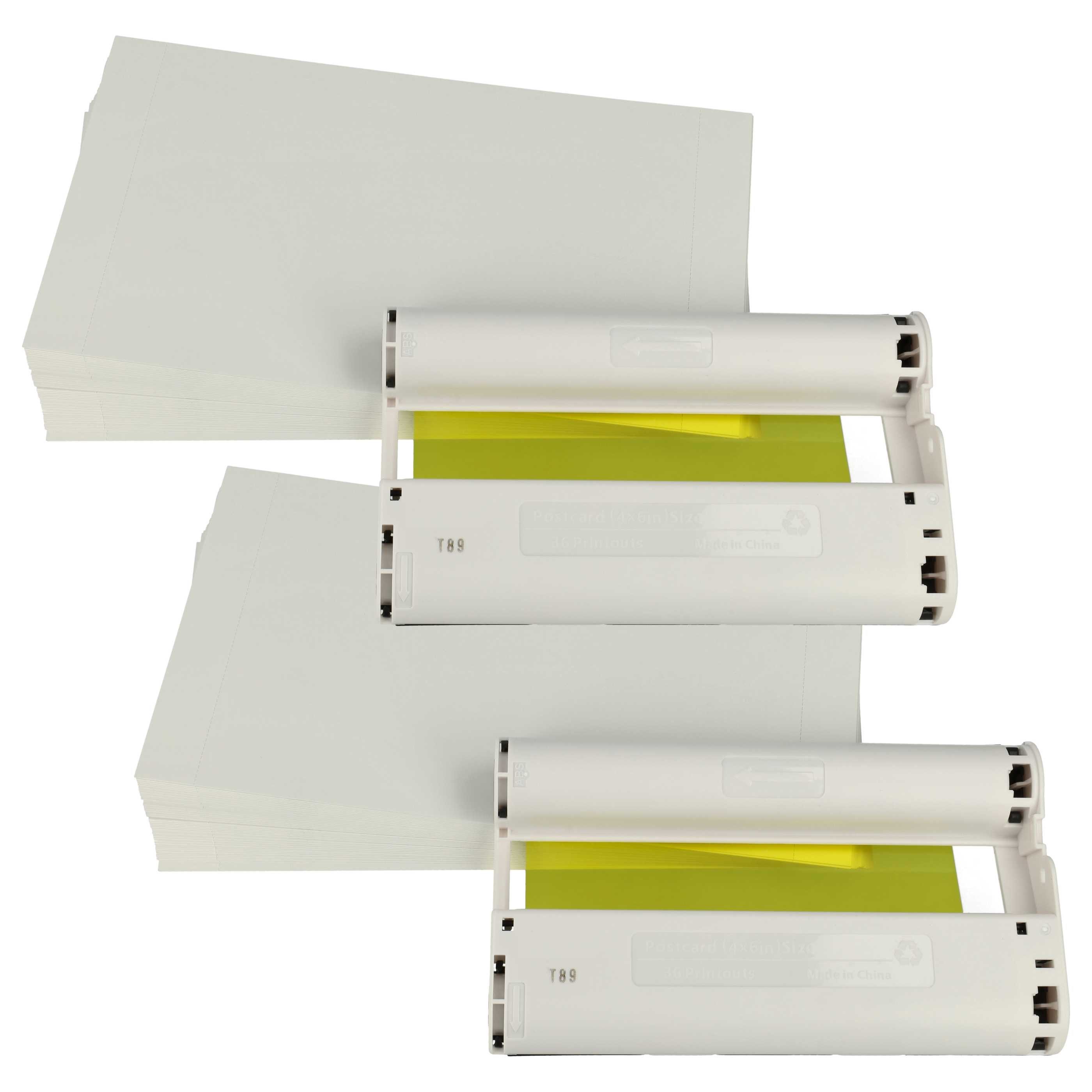 vhbw Tonerkartusche passend für Canon Selphy CP1200, CP1000, CP1300, CP1500, CP100
