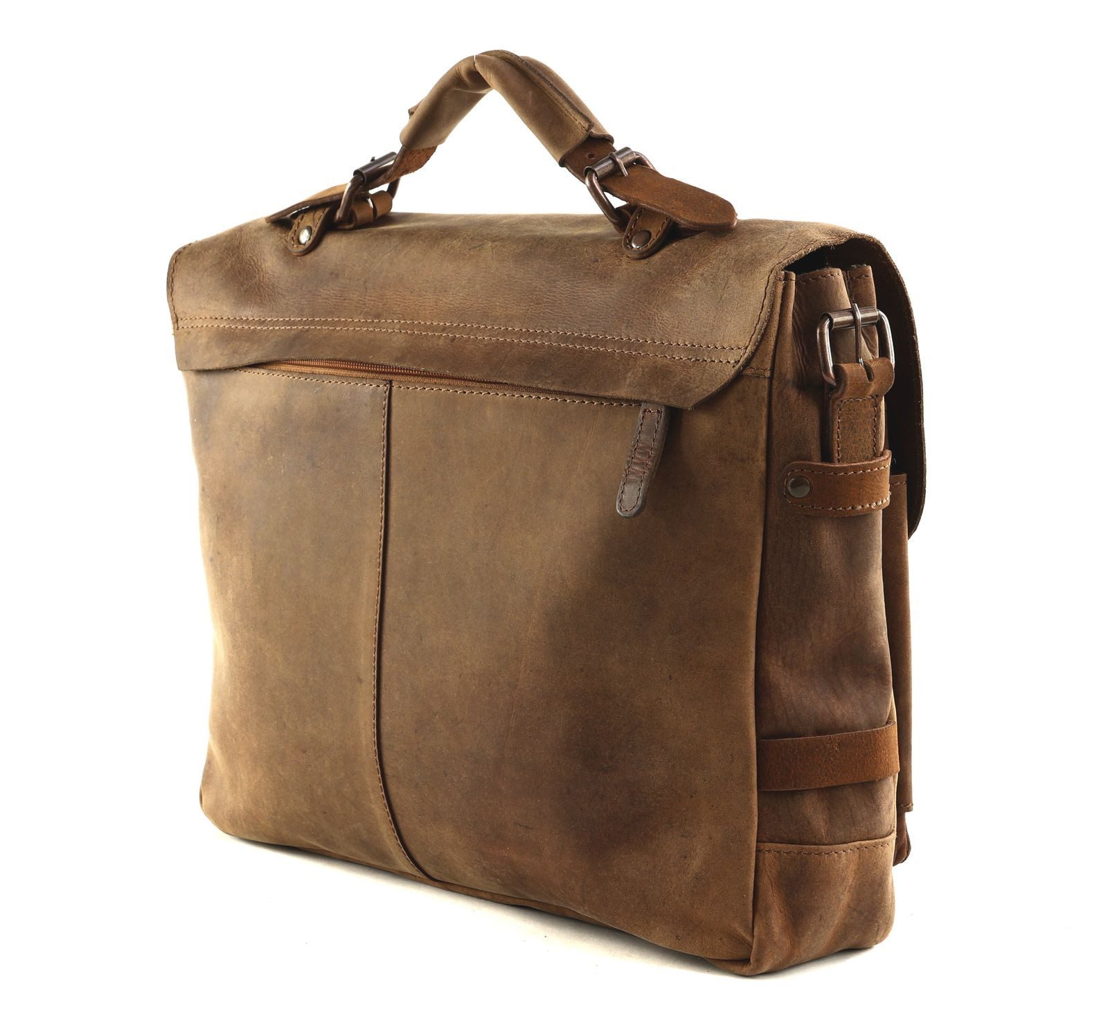 Harold's Businesstasche Briefcase, aus echtem Rindsleder, aus