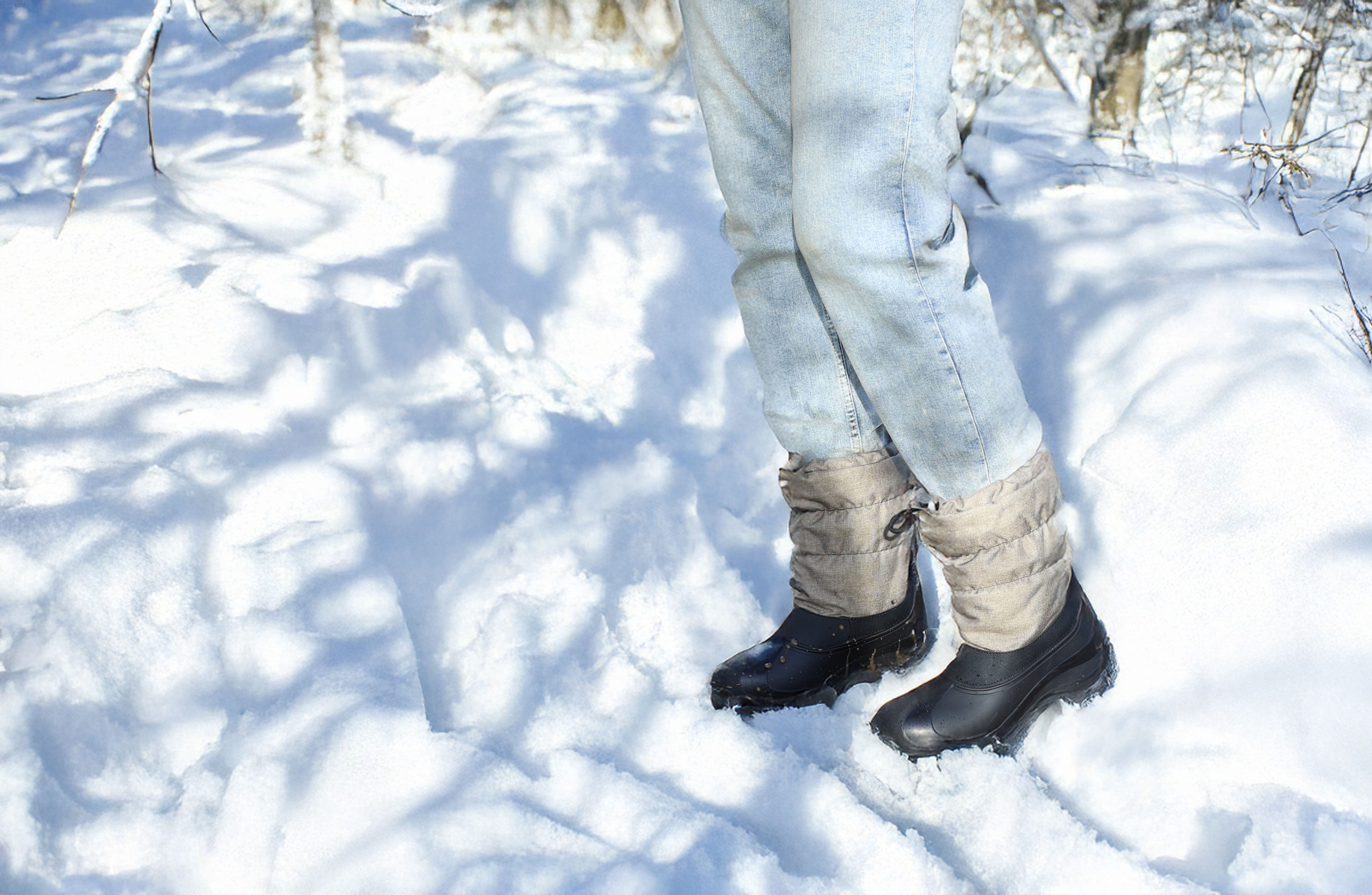 Beck Winterstiefel Snowboots Gummistiefel (sehr warmes, flauschiges Futter, für warme Füße bei Kälte und Schnee) rutschfeste Laufsohle – Bild 5 von 5