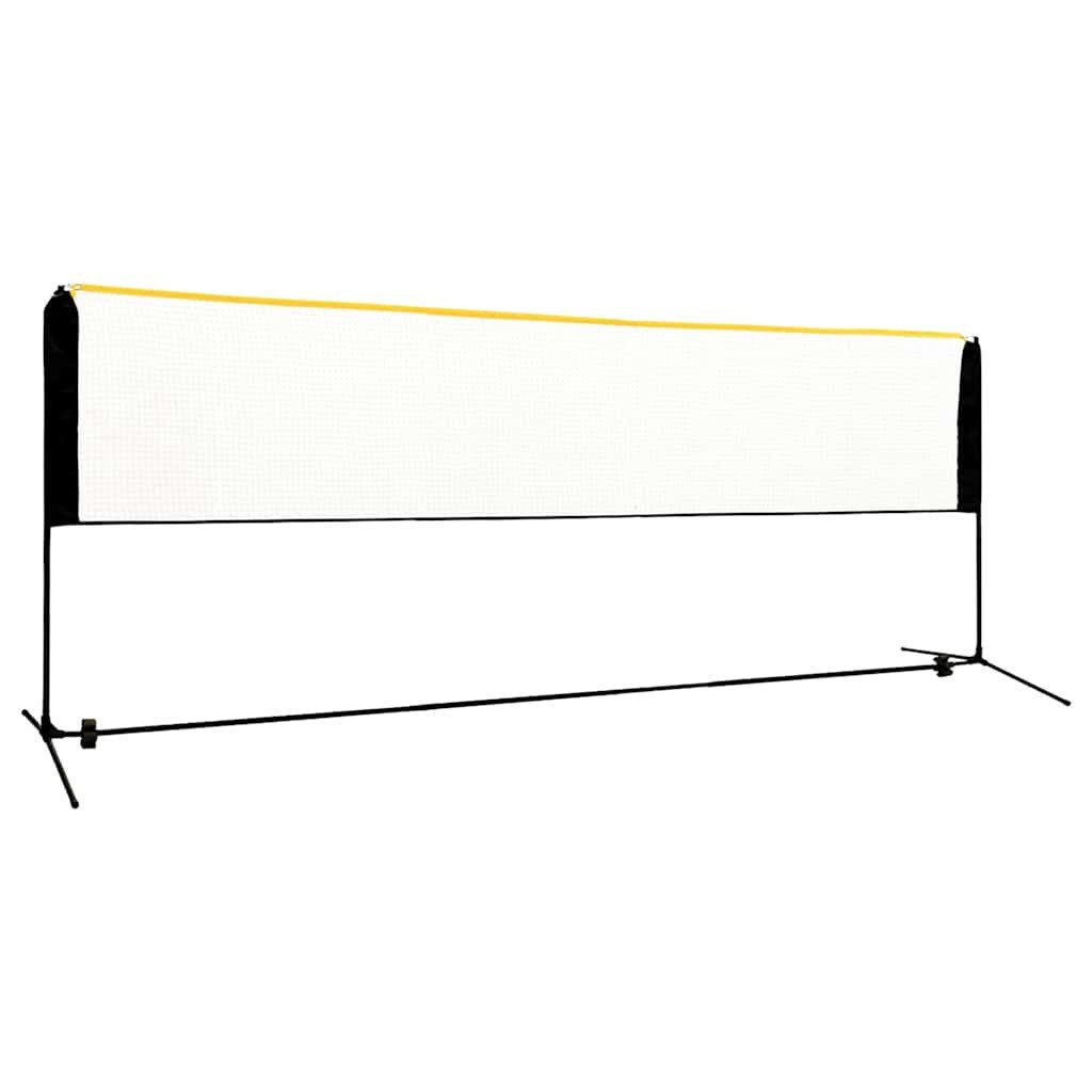 vidaXL Badmintonnetz Badmintonnetz Verstellbar 400x103x94-158 cm Metall