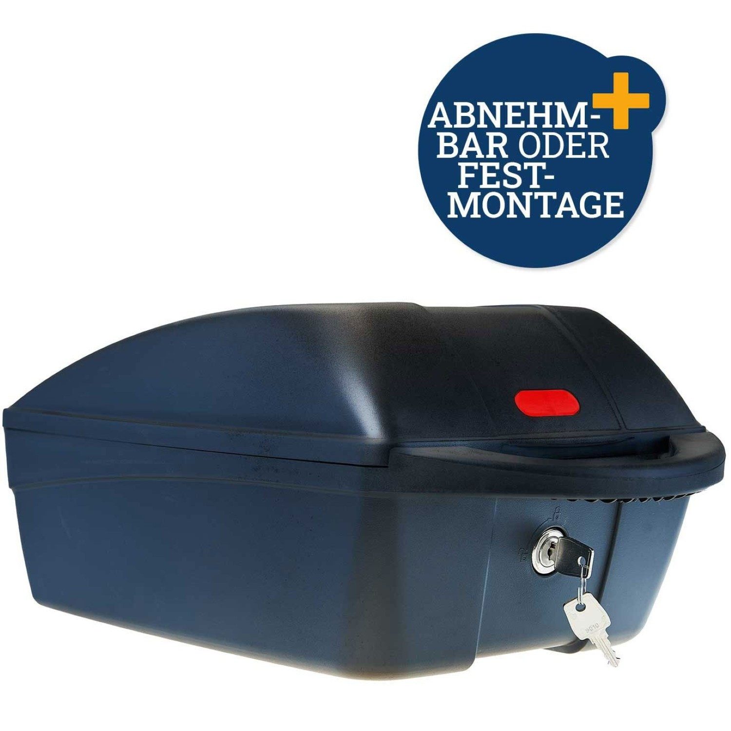 Diedrich Filmer GmbH Fahrradkoffer 2in1 Topcase 11L Fahrradkoffer Gepäckträger, Fahrradbox Box Top Case Helmkoffer Fahrrad-Helm Transportkoffer Griff