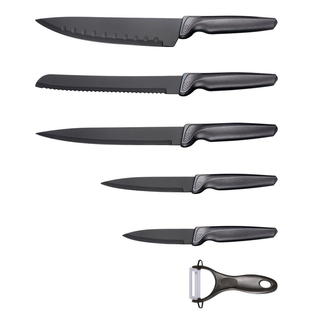Michelino Ножі-Set 6 teiliges Ножіset (5 Ножі & 1 Sparschäler), ergonomische Griffe