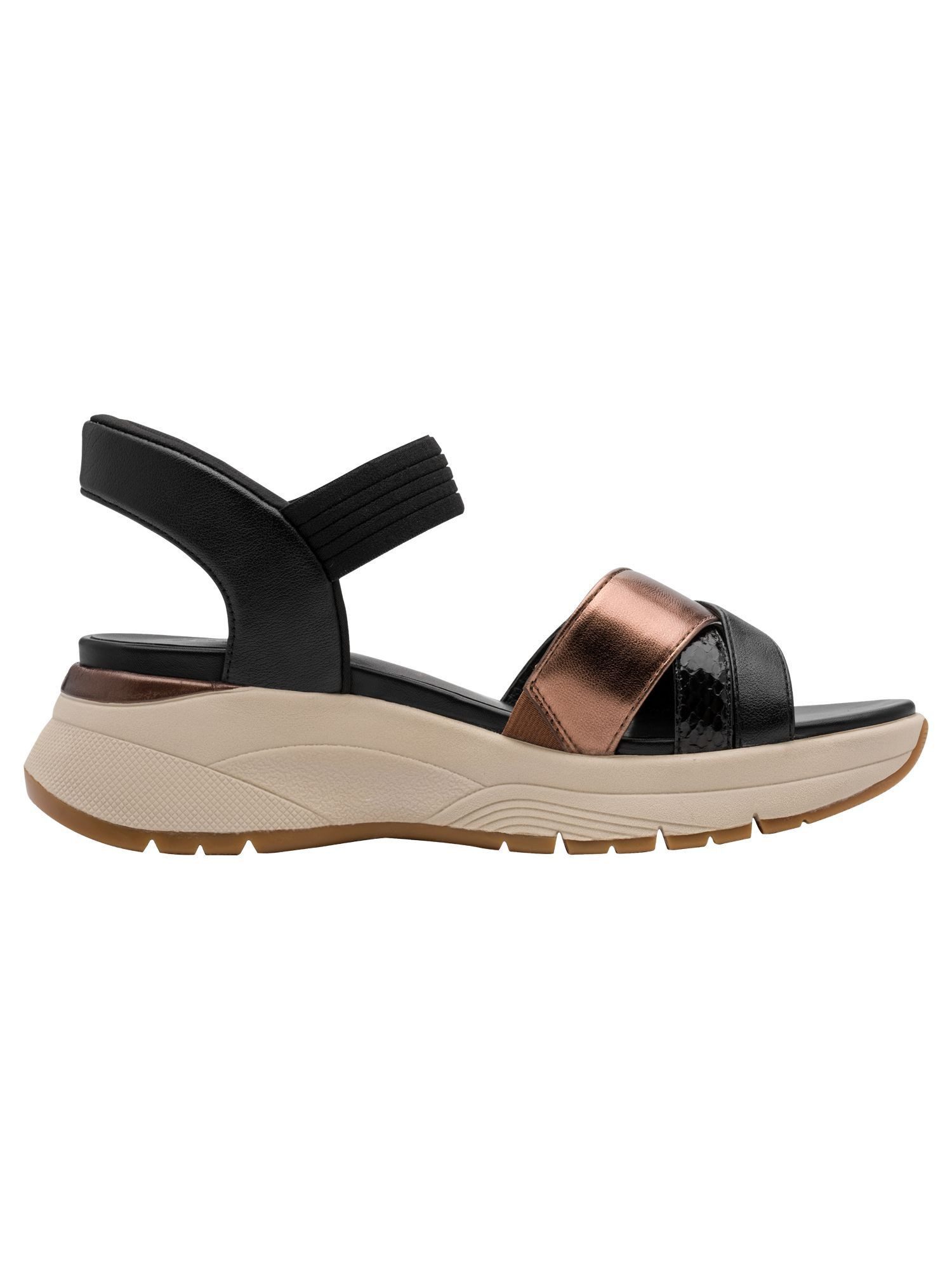 Tamaris WIDE FIT STEP IN, comfortFit Frauen kein Absatz Plateausandaletten comfortFit