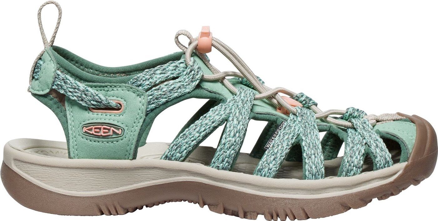 Keen WHISPER W-GRANITE GREEN/PEACH PARFAIT BLACK Outdoorsandale