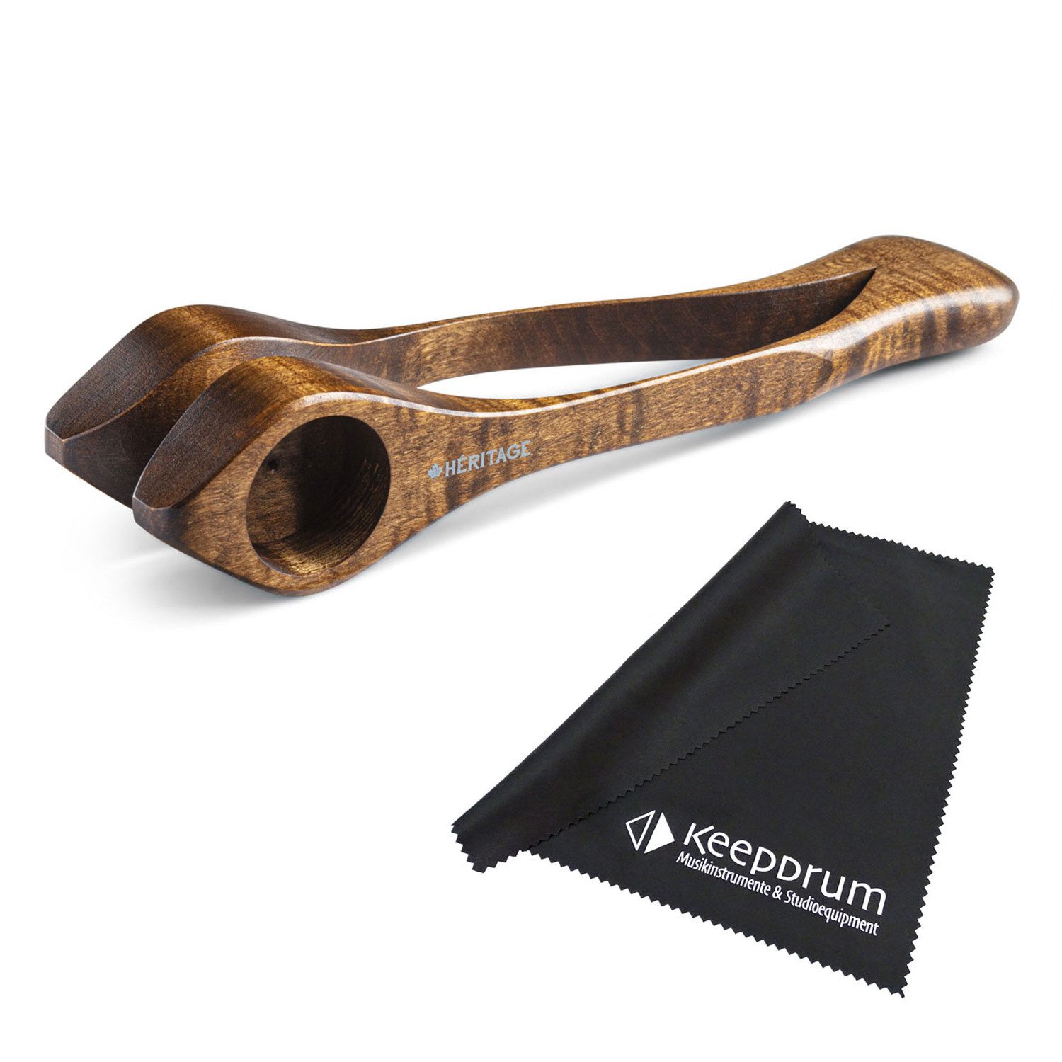 Heritage Musical Spoons Claves Heritage Musical Spoons Musiklöffel groß Braun mit Tuch,Musiklöffel, Ahornholz