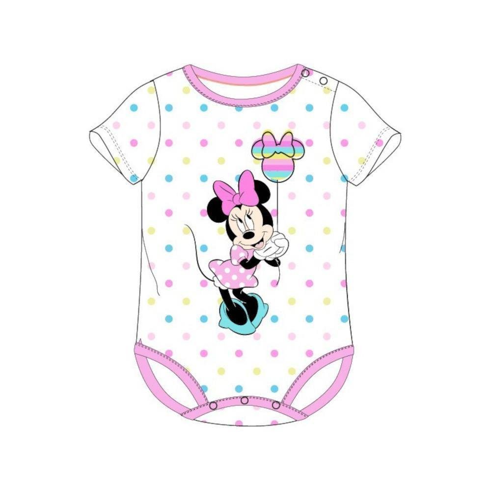 Disney Baby Kurzarmwickelbody Kurzarm-Body für Kleinkinder - Minnie mit Ballon - Niedlich & Bequem