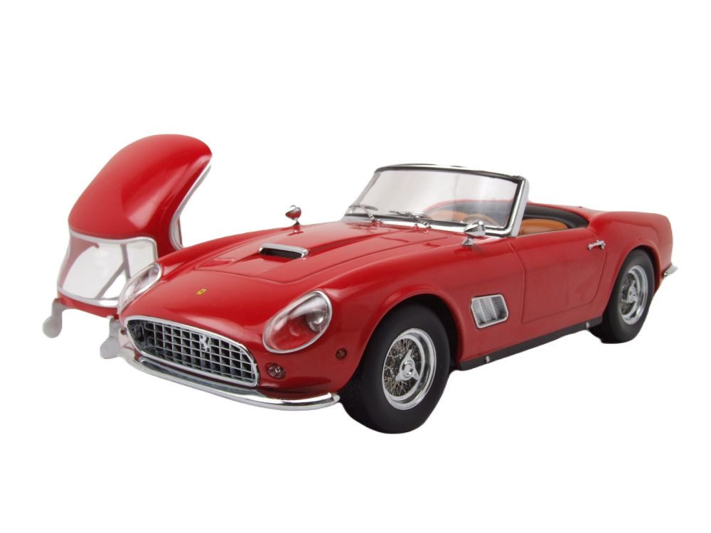 KK Scale Modellauto Ferrari 250 GT California Spyder US-Version 1960 rot, Maßstab 1:18
