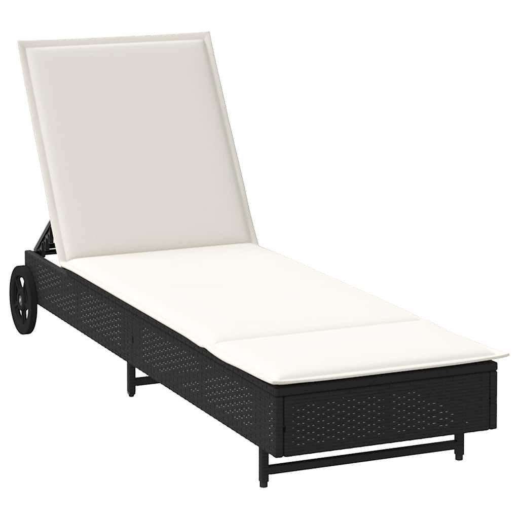 vidaXL Gartenliege Sonnenliege mit Rollen und günstig online kaufen
