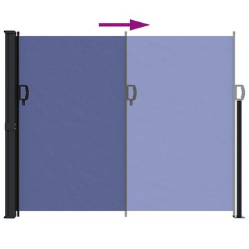 vidaXL Seitenmarkise Seitenmarkise Ausziehbar Blau 160x500 cm