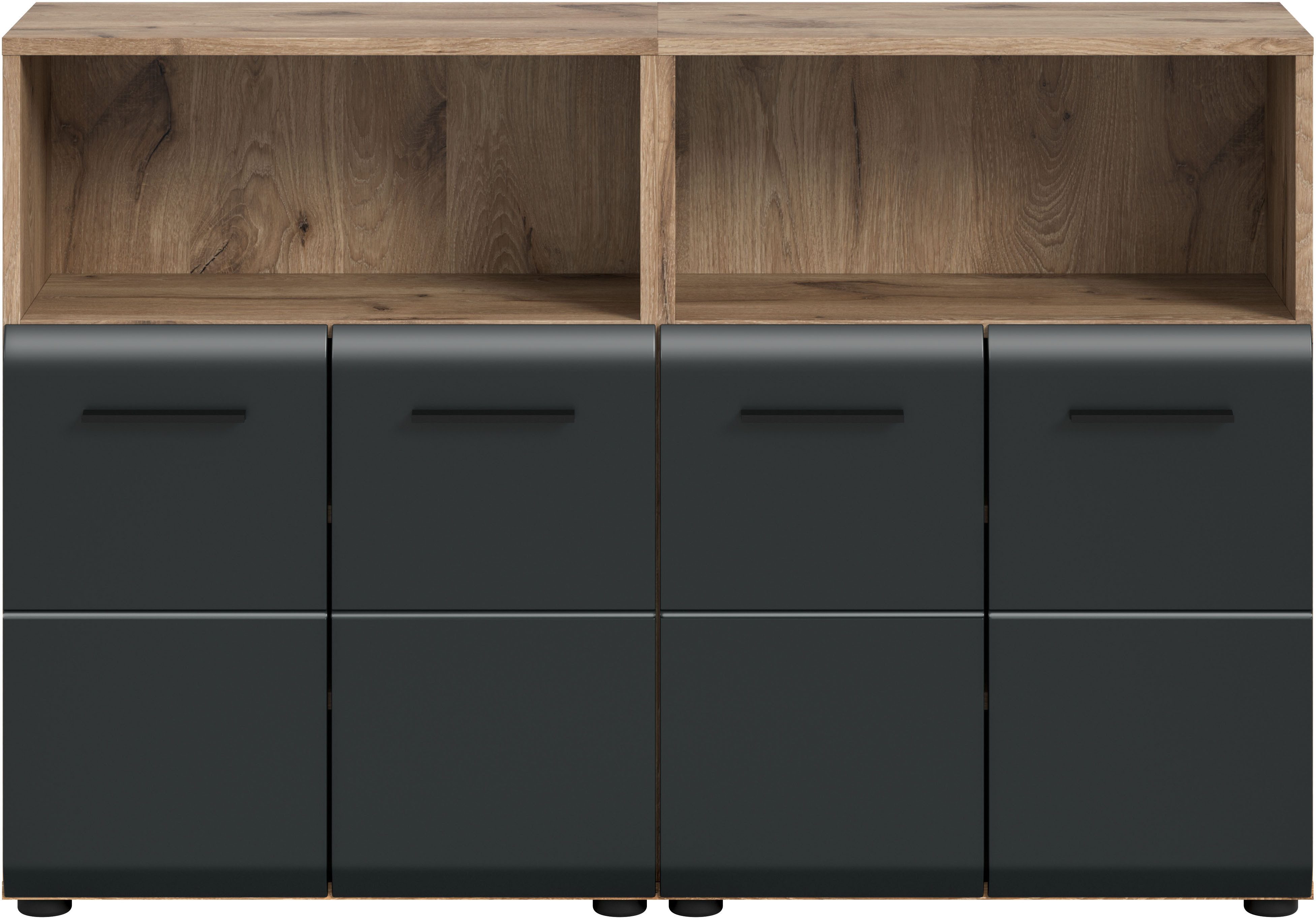 welltime Badmöbel-Set FLORENZ, TOPSELLER!, 2-teilige Badkombination, hochwertige MDF-Front, (Set, 2-St., 2-teiliges Set bestehend aus: 2 Midischrank breit), Bad-Kombination, Bad-Möbel, Badezimmer, Kombination, Kombi