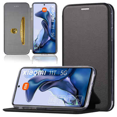 Numerva Handyhülle Handy Tasche für Xiaomi 11T 5G / 11T Pro 5G, Klapphülle Flip Cover Hardcover Schutz Hülle Etui
