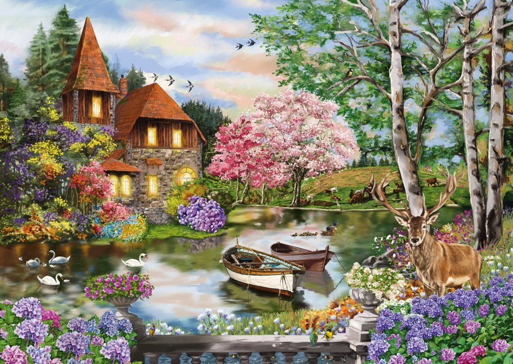 Schmidt Spiele Puzzle 1000 Teile Schmidt Spiele Puzzle Haus am See 58985, 1 günstig online kaufen