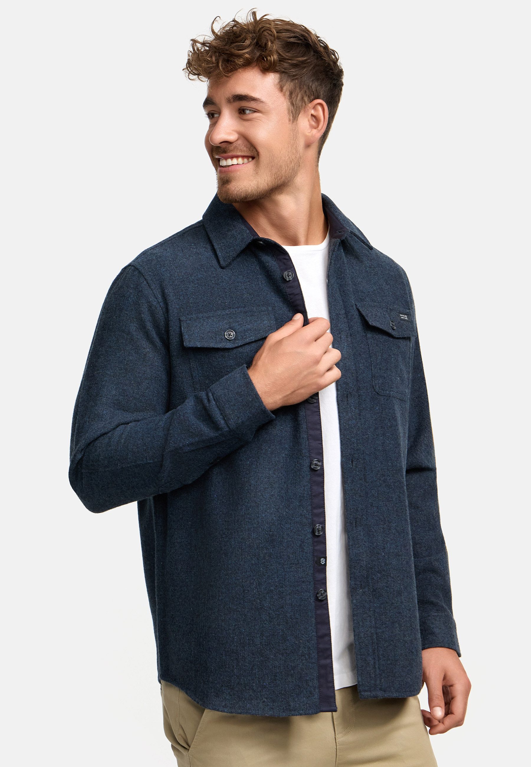 Indicode Langarmhemd Herren INLui Herrenhemd Langarm günstig online kaufen