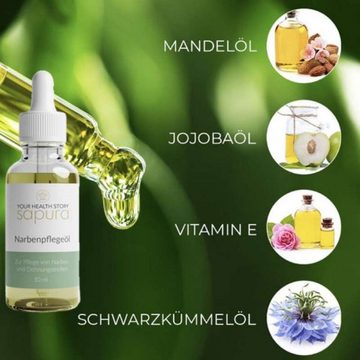 SAPURA Health Körperöl Narbenpflegeöl, 10ml Inhalt