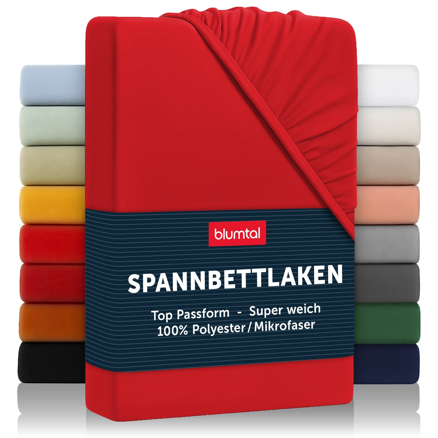 Blumtal Spannbettlaken Bettlaken aus Mikrofaser, Mikrofaser, Gummizug: rundum, (1 Stück)