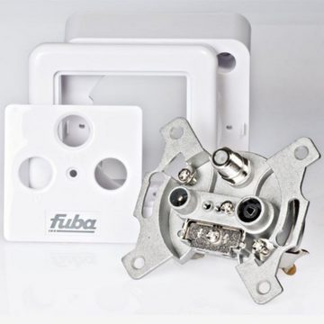 fuba Antennensteckdose 4x GAD 300 Sat-Dose 3-Fach Enddose XCon S8 F-Kompressionsstecker 7,5mm