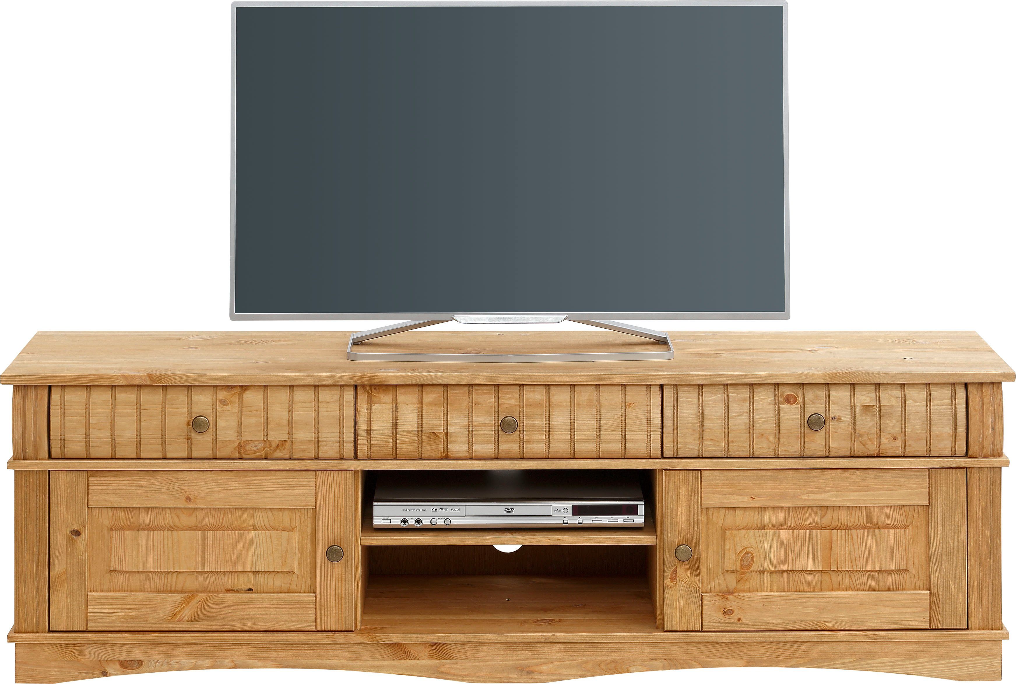 OTTO home Lowboard Teresa (Maße (B/T/H): 154/37/49 cm), Kommode aus massiver Kiefer, Breite 154 cm – Bild 4 von 5