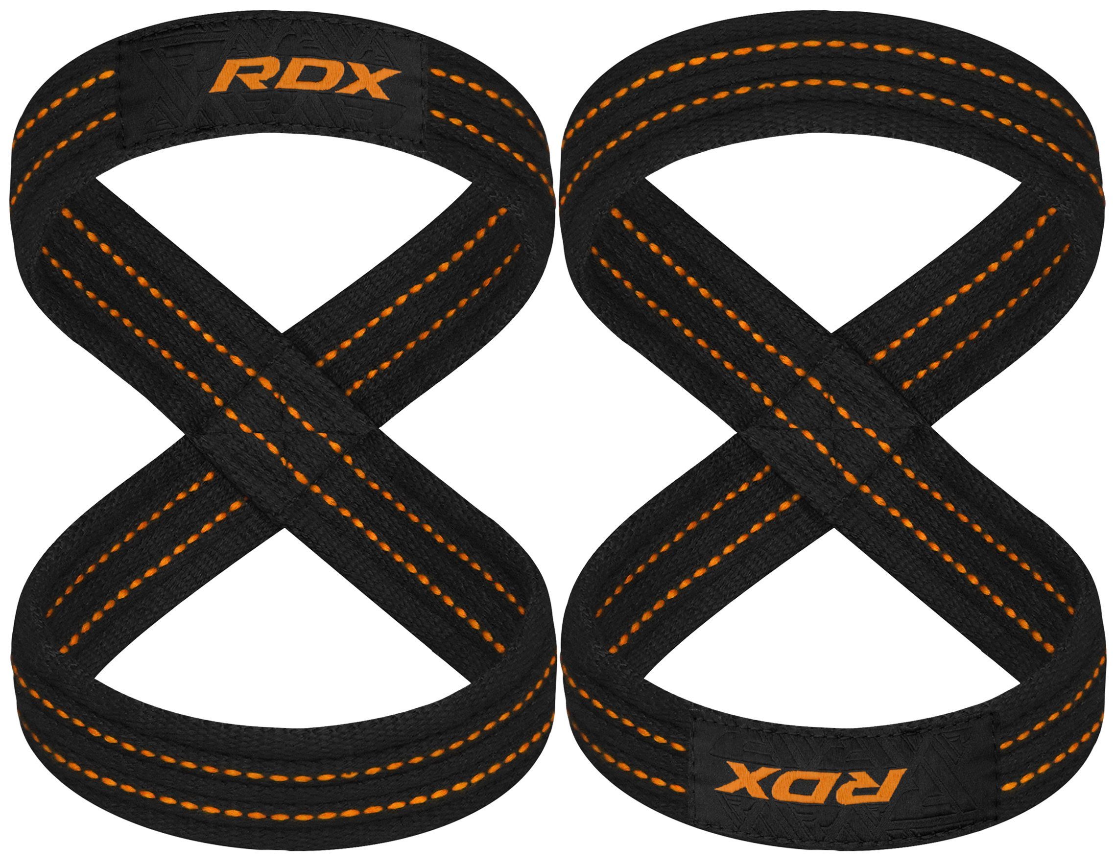 RDX Trainingsband Powerlifting für Weight RDX ORANGE Lifting Wrist Bodybuilding Männer, Straps